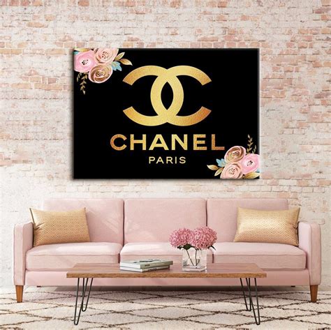 chanel framed pictures|Chanel decorative art.